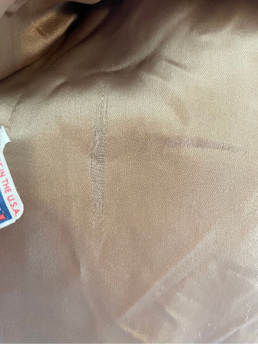 FLEURETTE Vintage 90s 100% Camel Hair Coat Jacket USA Union Tan Sz 12 Mid Length - Picture 16 of 16